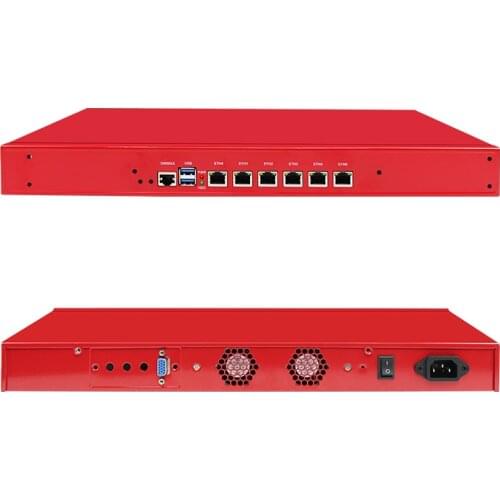Fanless 1U Rackmount Mini PC Intel I7 Pfsense Network Security Appliance AESNI VPN Router 6 LAN Firewall Routing Gaming Computer