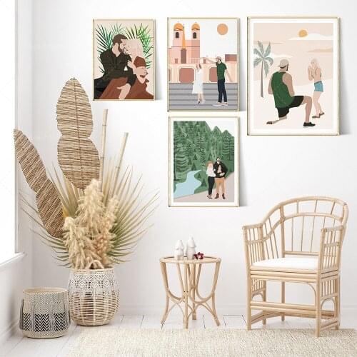 Minimalist photo, portrait photo, couple photo, anniversary gift, new house gift, family gift, home gift decoration poster