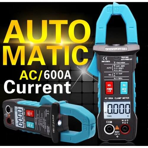 ZOYI Clamp Multimeter ZT-QB1/QB3/QB4 4000 count True RMS Digital Auto Range Data Hold Peak Hold Flashlight NCV Test 600A Ammeter