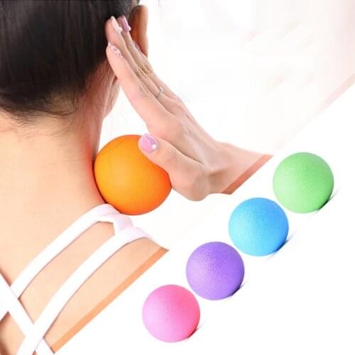 TPE Lacrosse Fitness Ball Trigger Point Sports Fitness Exercises Muscle Relaxation Training Fascia Pain Relief Massage Ball