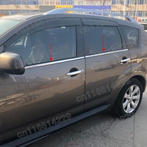 Stainless Steel Door Window Trims window trim cover trim for Mitsubishi outlander 2007 2008 2009 2010 2011 2012