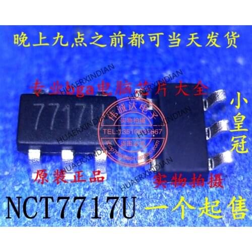 1Pieces new Original NCT7717U 7717U SOT23-5 In stock real picture