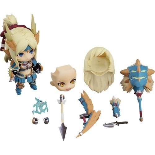 Original GSC Monster Hunter 1407-DX Hunter Female Zinogre Alpha Armor Anime Action Figure Collectile Toys