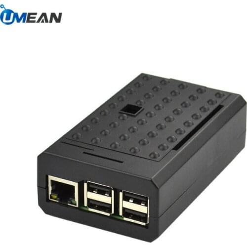 Premium ABS Black Raspberry Pi 3 Model B / B+ case support Camera GPIO Necessary port Enclosure Box