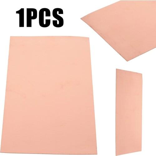 1pc Professional 0.5mm Thickness Copper Sheet 99.9% Pure Cu Metal Plate Foil Panel 100x200x0.5mm For Industry Supply