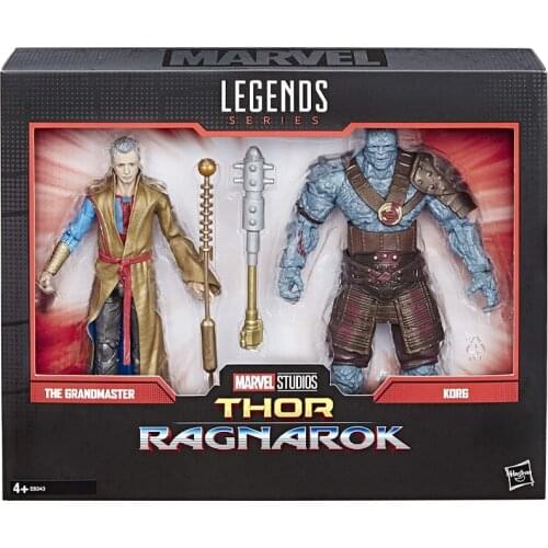 Hasbro Marvel Legends Series Thor: Ragnarok 6"-Scale Movie-Inspired Grandmaster & Korg Collectible Action Figure Gift