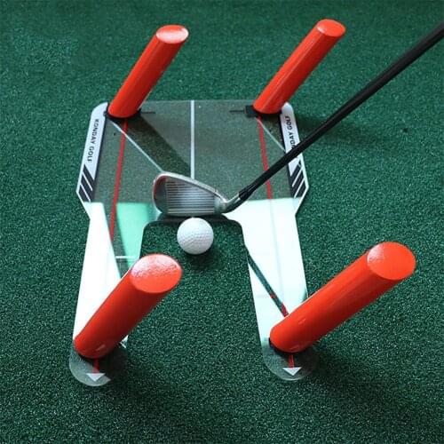 PC Golf Alignment Trainer Aid Swing Training Speed Trap Practice Base Tool Golf Accessories
