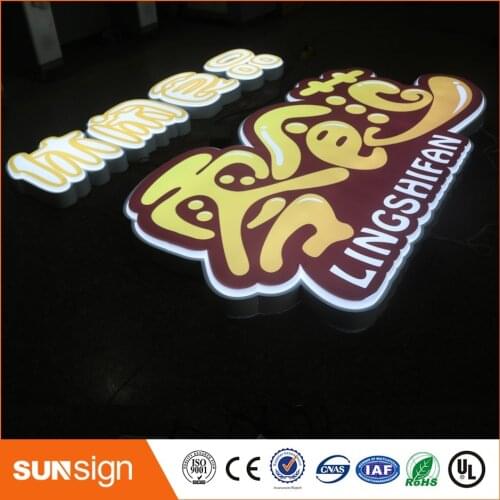 Store front vacuum formed 3D acrylic letters LED sign