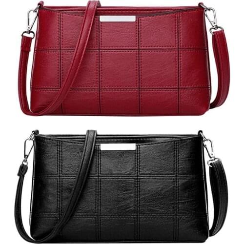 Women Plaid Messenger Bags Main PU Leather Shoulder Bags Women Crossbody Bag Ladies Designer High Quality Fashion Handbags