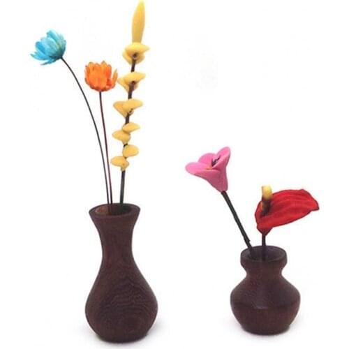 1/12 Dollhouse Mini Retro Vase Model Accessory Baking Decor DIY Craft Gift Toy