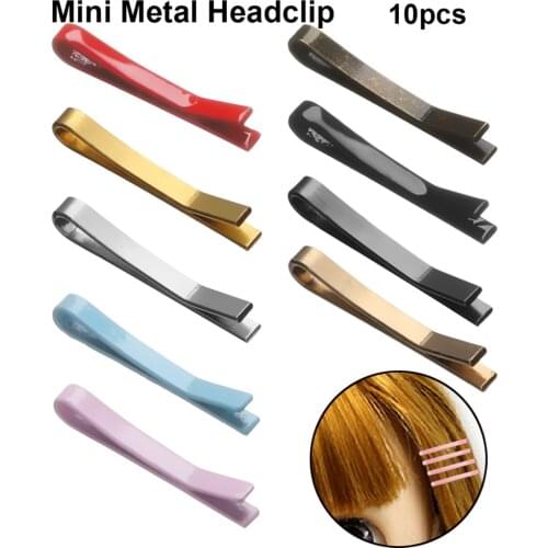 10Pcs/Paack 1.1cm Mini Metal Doll Hair Clip Dolls Hairpin Headwear Cute Candy Color Princess Doll Toys Hairclip DIY Accessories
