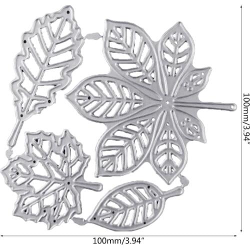 203F Leaves Metal Cutting Dies Stencil DIY Scrapbooking Album Paper Card Template Mold Embossing Decoration