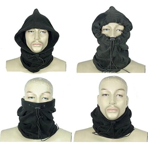 4 In 1Fleece Neck Tube Ear Warmer Fishing Skating Running Sport Scarf Face-Mask Camping Hiking Neck Warmer Warm Cycling Headwear