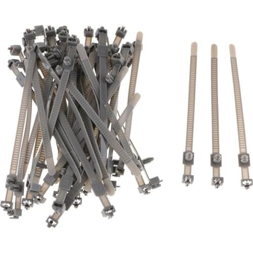 48 Pieces Car Office Self-locking Wrap Cable Nylon Zip Ties for Organizing Wires