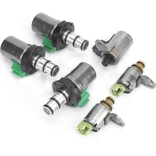 6Pcs Transmission Shift Complete Solenoid Kit 4F27-E 48420KR Fit for Ford Focus Fiesta for Mazda 3 5 6 CX-7 MPV