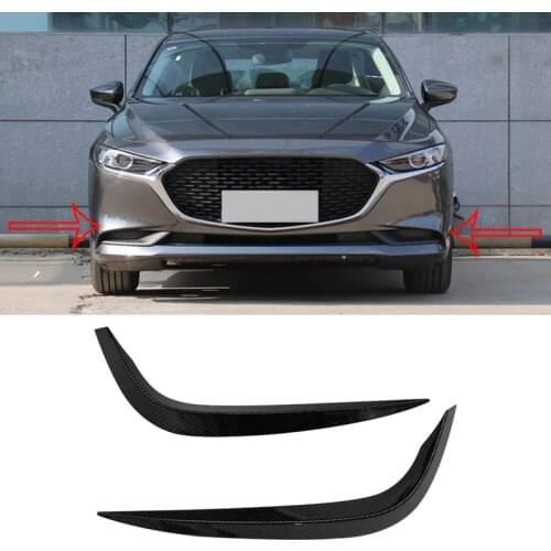 Car ABS Fog Light Eyebrow Lamp Decoration Stick Trim for Mazda3 Axela 2020 Accessories