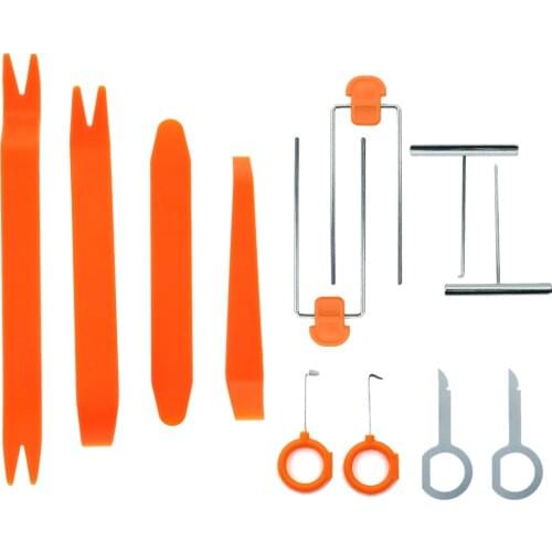 Car Fastener Removal Tool 4 Pcs Portable Puller Pry Tool Car Door Panel Trim Upholstery Retaining Clip Pry Tool Set