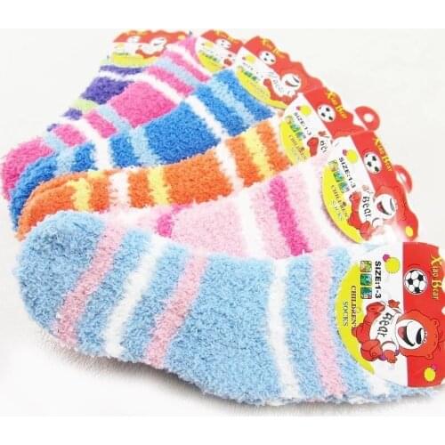 Bamboo grid Warm Socks For Girls