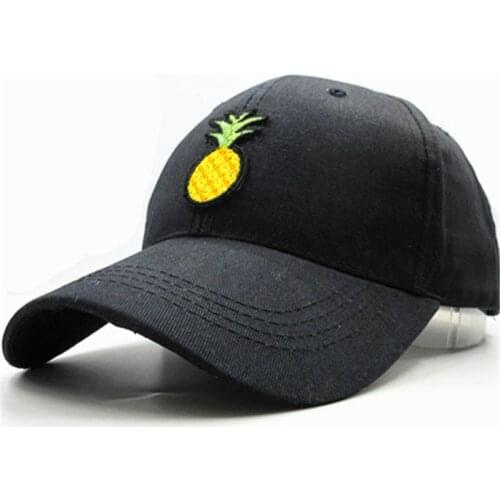 Pineapple embroidery cotton Casquette Baseball Cap hip-hop cap Adjustable Snapback Hats for kids men women 134