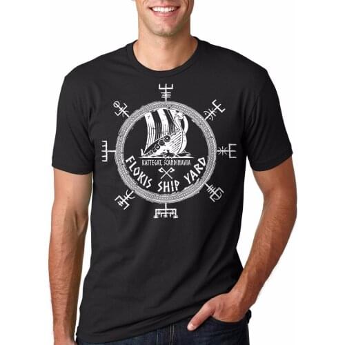 Flokis Shipyard Vikings Valhalla Viking Norsemen Norse Floki T-Shirt. Summer Cotton O-Neck Short Sleeve Mens T Shirt New