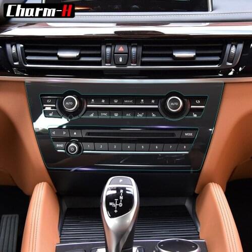 Precut Self-healing Central Control Console CD Panel Door Stripes Protective Bulk Film Bra Kit Decal for BMW X6 F16 2015-2017