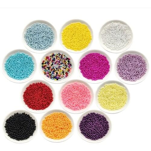 3mm Hole ABS Round Imitation Pearls Beads Sewing Clothes Crafts DIY Jewelry Handmade Necklace Bracelets Decoration Accessories