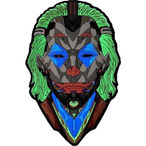 Joker Model Head Toy Clown Embroidery/luminous Limited Edition Velcro Badge Home Display Collection Boys Collectible Gift