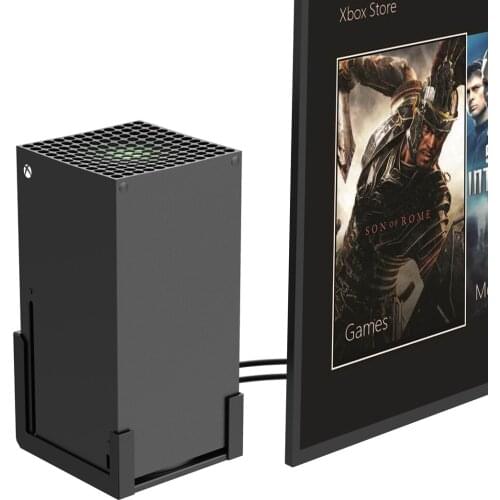 Monzlteck Wall Mount For Xbox Series X,All Metal Vertical Hanging on Wall.Mount It Near Or Behind TV