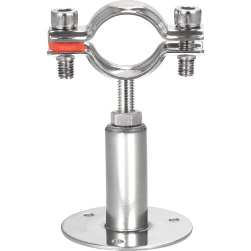 Uxcell Wall Mount Ceiling Mount Pipe Support, 304 Stainless Steel Adjustable Pipe Bracket Clamp for 32-34mm Pipe