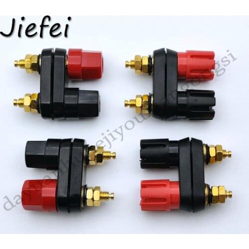 New 2 Type 4MM Speaker banana plug BINDING POST terminal connector banana socket Dual Female Banana Plug for Speaker Amplifier