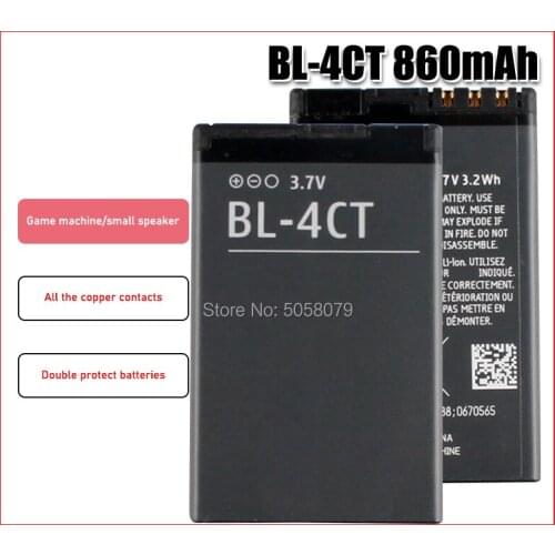 Original BL-4CT phone Battery For NOKIA 5310 5630 6600 fold 6700 7210 7230 7310 X3 860mAh