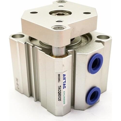 AirTAC Pneumatic Cylinder TACQ50X20 Bore Size 50mm Stroke Size 20mm Double Acting Compact Cylinder TACQ50*20