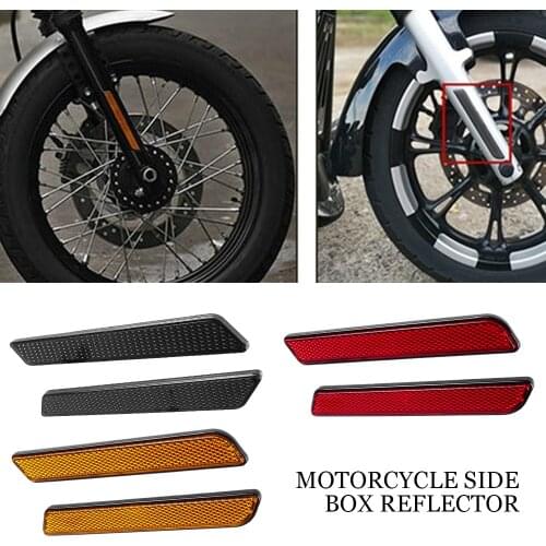 2Pcs Motorcycle Saddlebag Guard Reflector Cover ABS Plastic For Harley Touring Street Glide Road King FLT/FLHT 2014-2018