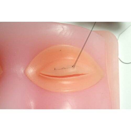 Double eyelid surgery training model Silicone seamless double eyelids Embedding practice tools