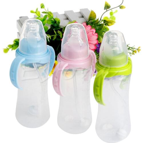 1Pc 240ML Standard Neck Anti-colic Baby Infant Milk Feeding Nipple Bottle Nurser C5AF