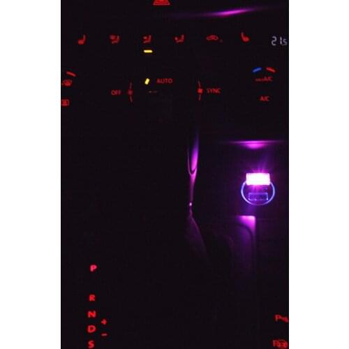 1 Piece Book Lights Car Atmosphere Lights USB LED Mini USB Cigarette Lighter Lamp Decorative Night Light Sockets Accessories