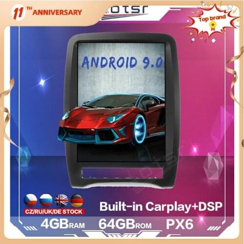 128GB For Dodge Durango Android Radio 2011 - 2019 Car multimedia player Stereo Audio Tesla PX6 autoradio GPS Navi Head unit DSP