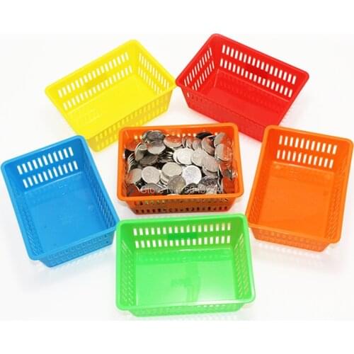 Yinglucky 20pcs arcade game coin basket big size multi colors durable plastic basket for arcade machine accessories