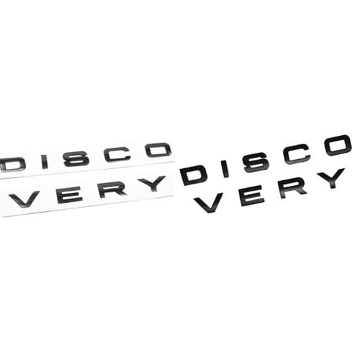 3D Letter DISCOVERY Car Rear Front Badge Emblem Decal Sticker for Land Rover Front Hood Rear Trunk