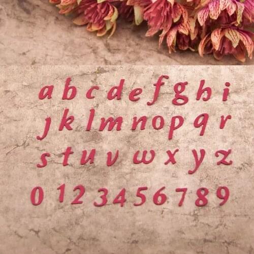 The alphabet number Metal Cut Dies Stencils for Scrapbooking Stamp/Photo Album Decorative Embossing DIY Paper Cards
