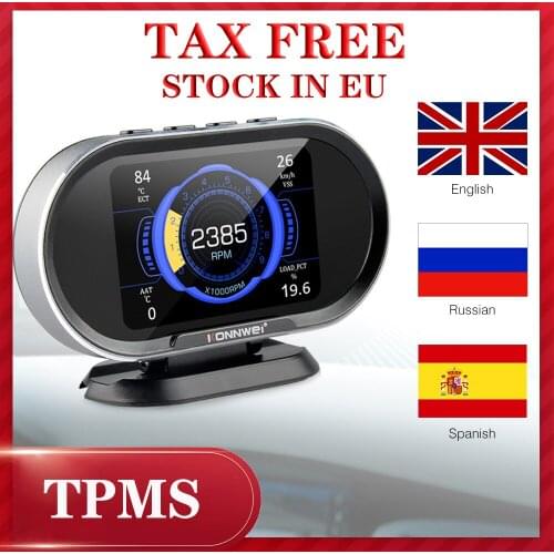 AUTO TOOL KW206 Obd2 Automobile On-Board Computer Car OBD2 Scanner Fuel Consumption Water Temperature Gauge HUD Digital Display