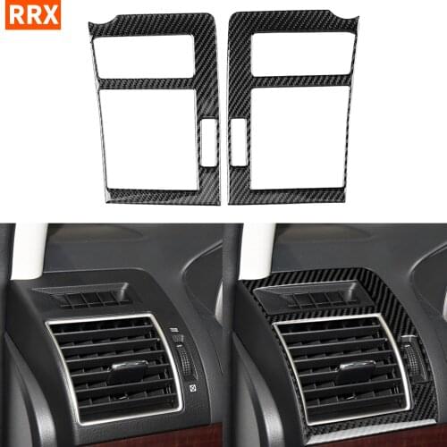 For Toyota Land Cruiser Prado LC150 FJ150 2010-2018 Carbon Car dashboard Both Side Air Condition Vent Outlet Cover Sticker Trim