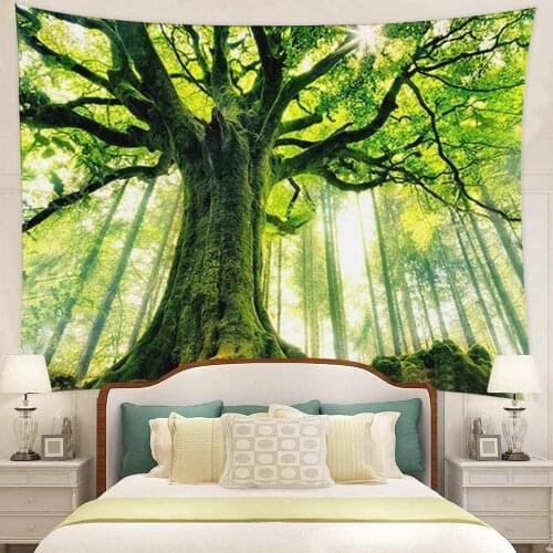 Nature Forest Tree Wall Tapestry Large 3D Print Wall Art Hanging For Bedroom Living Room Dorm Decor