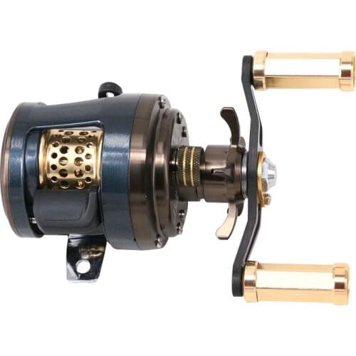 JKS 11+1 Bearings Round Profile Baitcast Reel Fishing Lure Casting Reel for Stream Trout Fishing Left/Right Hand Optional