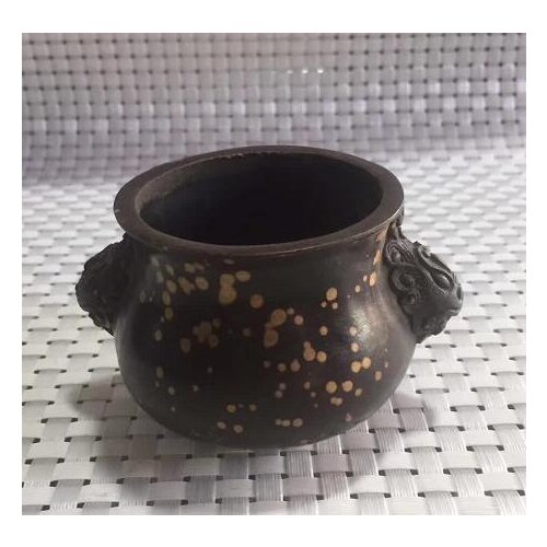 Collection Chinese Pure Copper Carving Incense Burner Censer Auspicious Household Decoration Fengshui Decorations