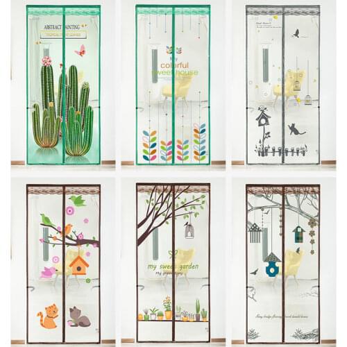 Hands-free Magnetic screen door curtain net Anti fly insect mosquito door screen Anti-Mosquito Magnetic mesh curtain door