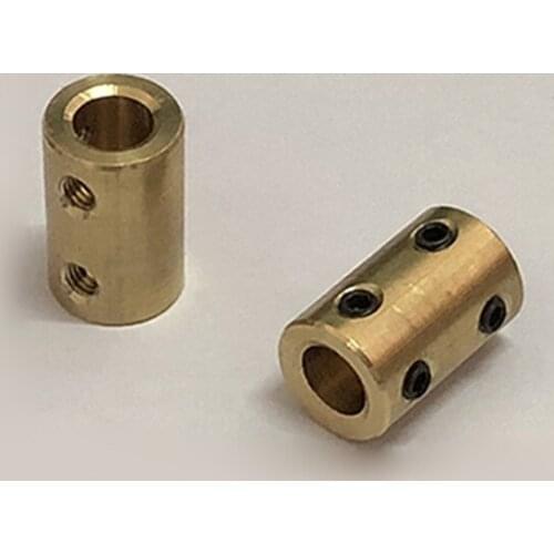 Copper rigidity Shaft diameter 6mm 7mm 8mm DC motor cylindrical pure copper coupling Reducer motor rigid coupling