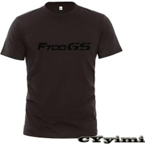 For BMW F700GS T Shirt Men New LOGO T-shirt 100% Cotton Summer Short Sleeve Round Neck Tees Male