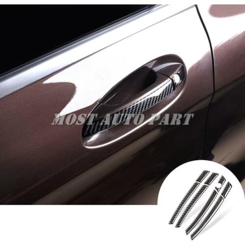 Carbon Fiber Car Door Handle Cover Trim For Benz A B Class W176 W246 2012-2018 Car accesories interior Car decoration