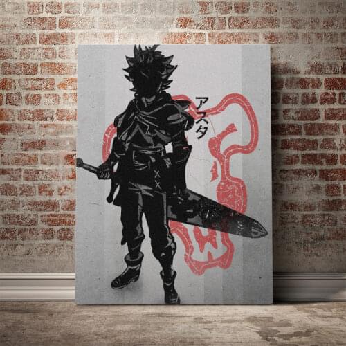 Black Clover Asta Manga Poster Canvas Wall Art Decoration prints for living Kid Children room Home bedroom decor painting